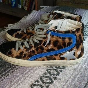 Leopard print Golden Goose Slides EUC 🐆
